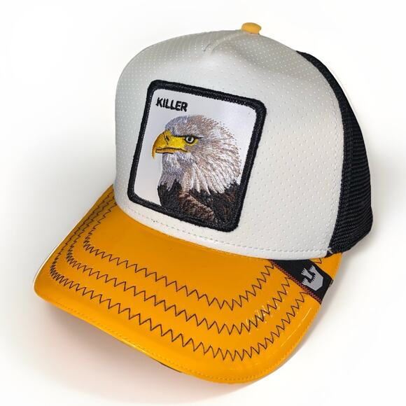 Goorin Bros The Farm Animal Trucker Exclusive THE CONCRETE KILLER BALD EAGLE EUC - Picture 1 of 8